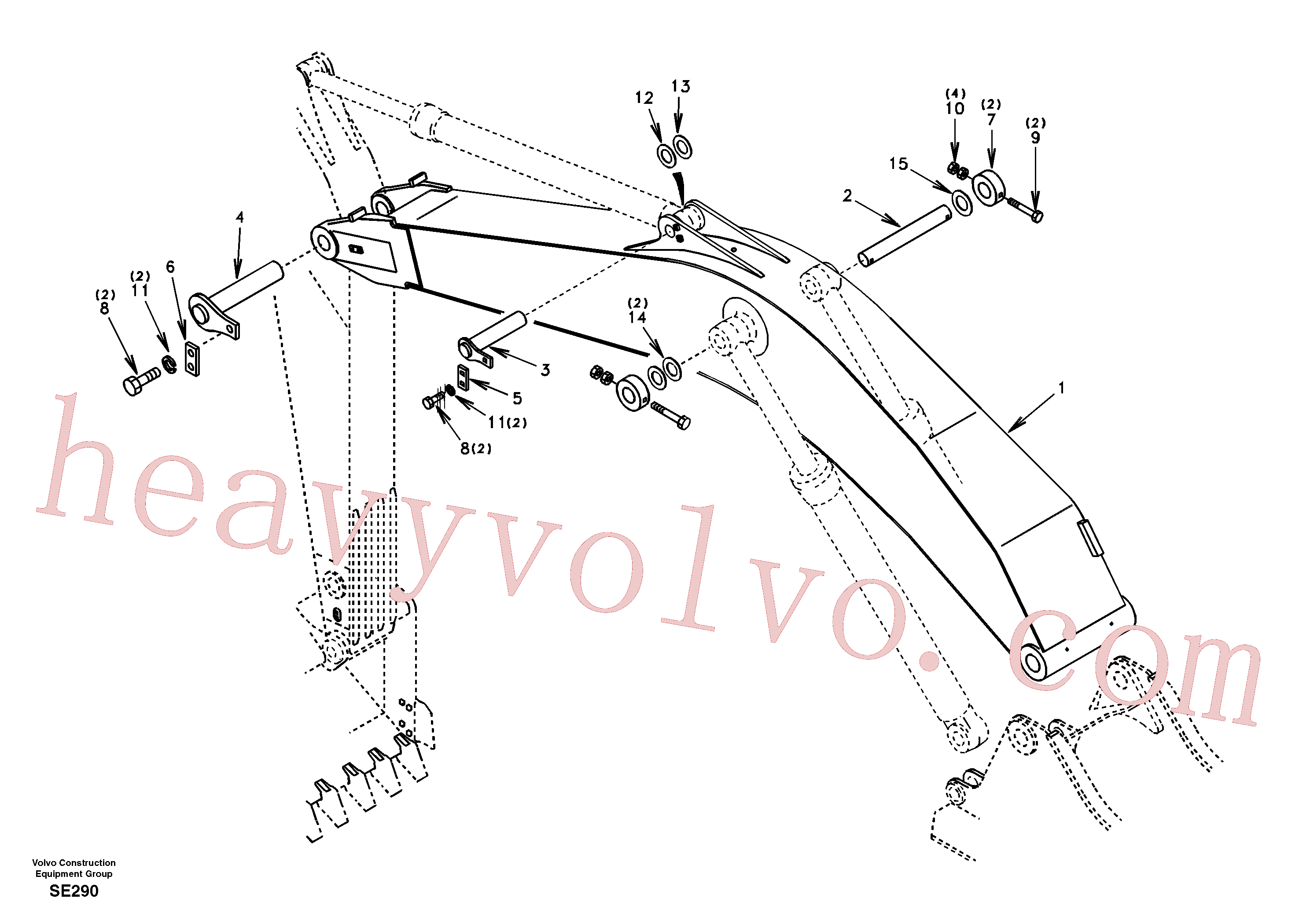 VOE14549854 for Volvo Links to boom, mono(SE290 assembly)