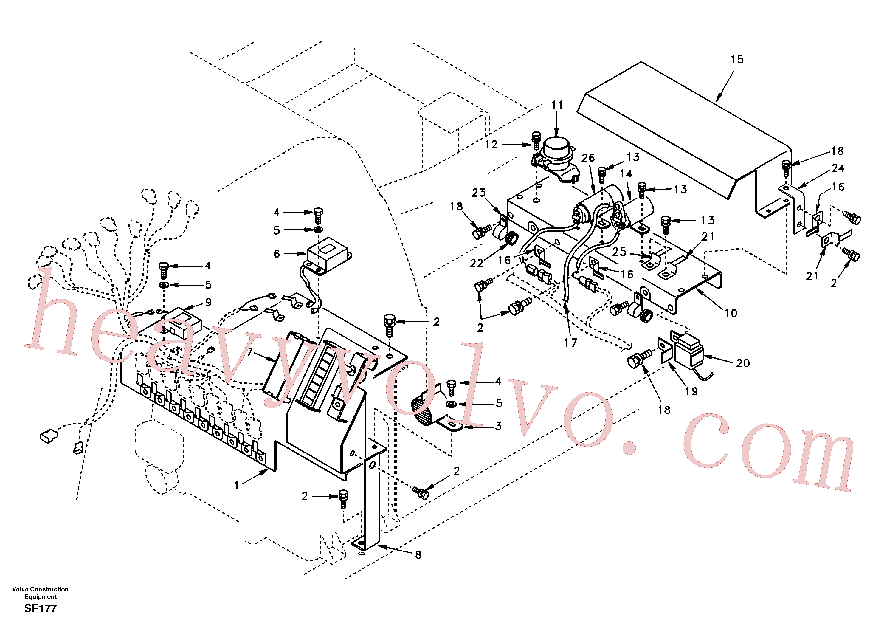 SA9041-10805 for Volvo Electrical distribution box(SF177 assembly)