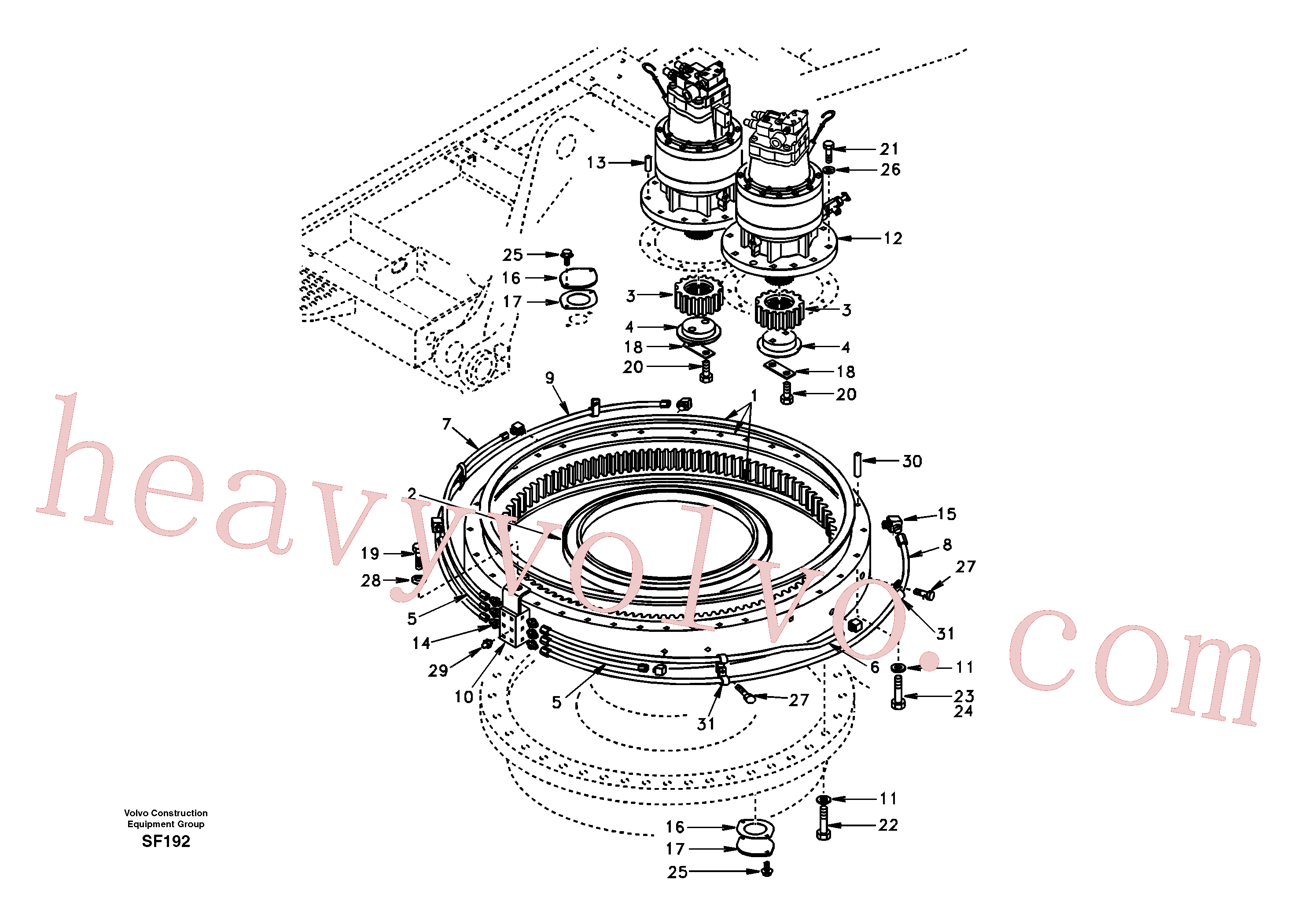 SA9011-23020 for Volvo Swing system(SF192 assembly)