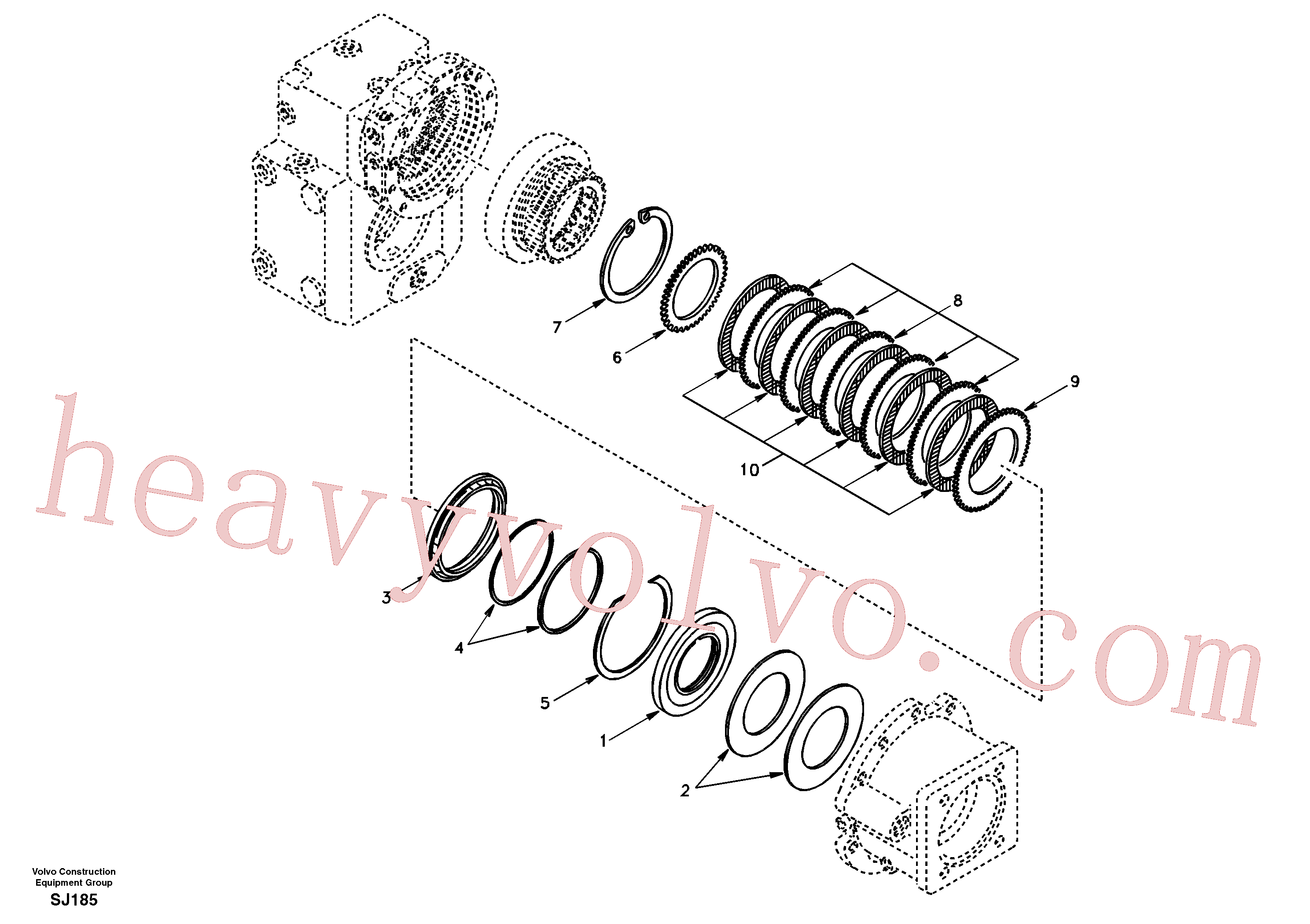 VOE11705184 for Volvo Disc brake(SJ185 assembly)