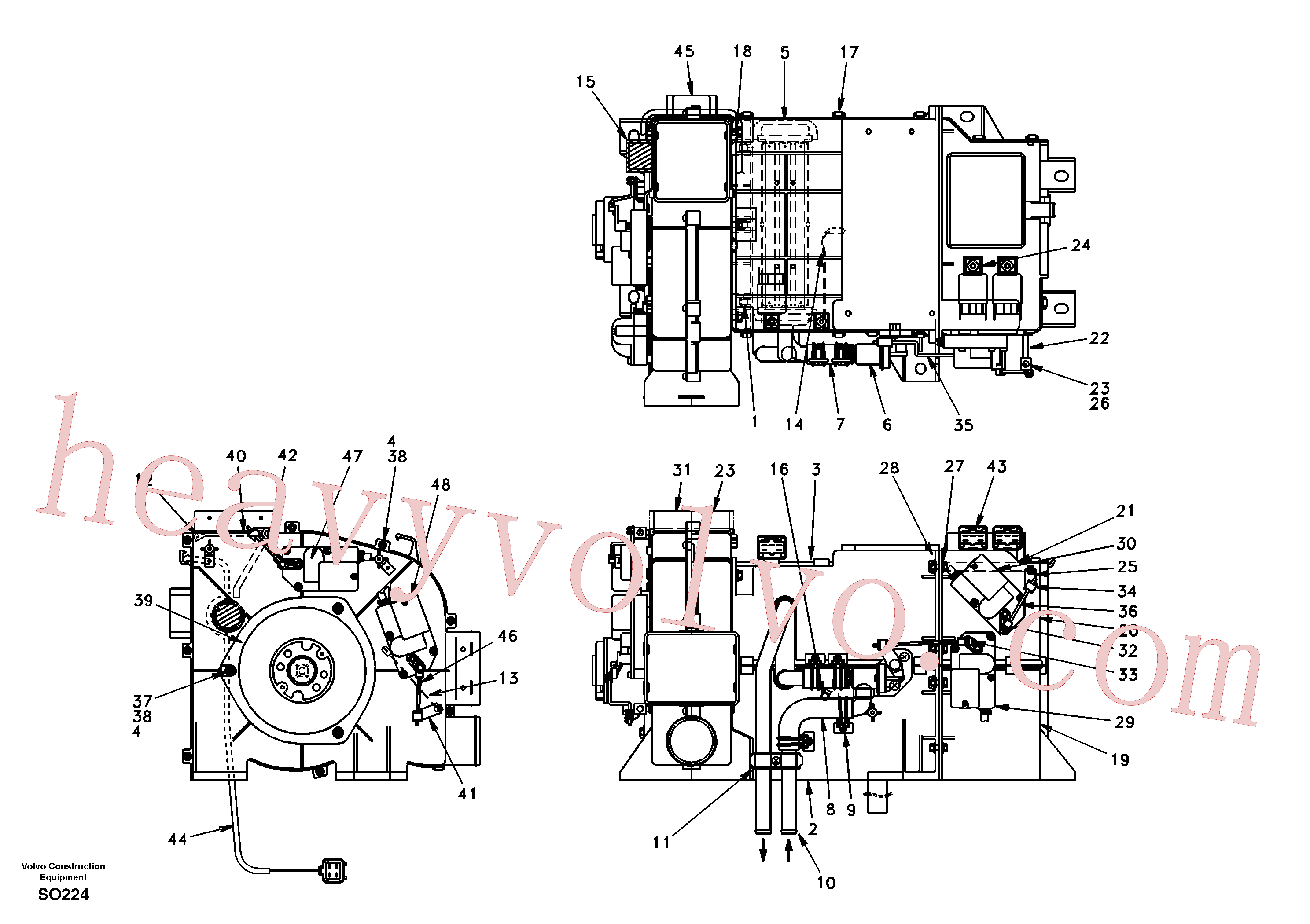 SA9011-10603 for Volvo Heating unit(SO224 assembly)