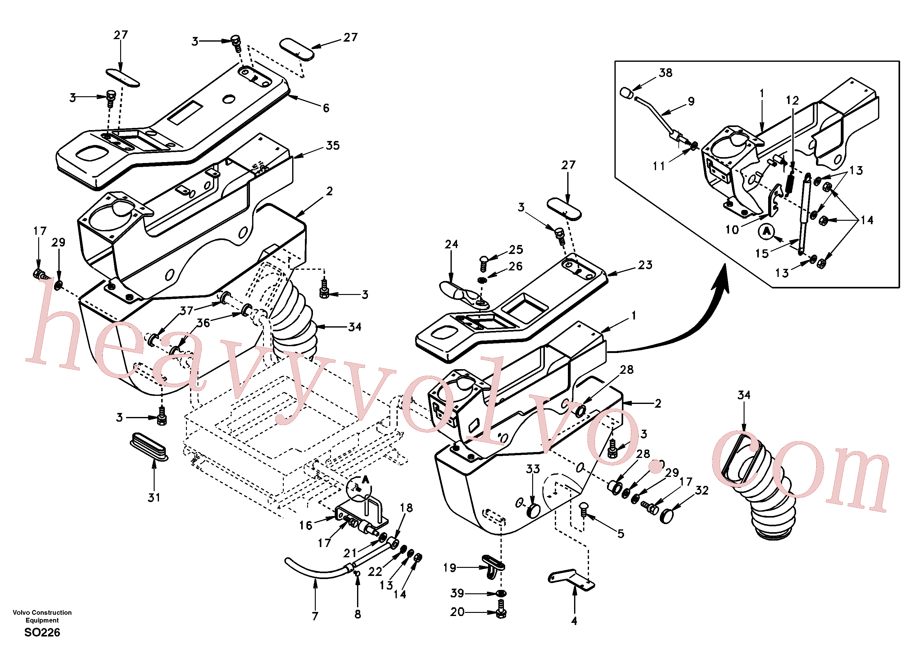 SA9426-20030 for Volvo Instrument panel, control panel(SO226 assembly)