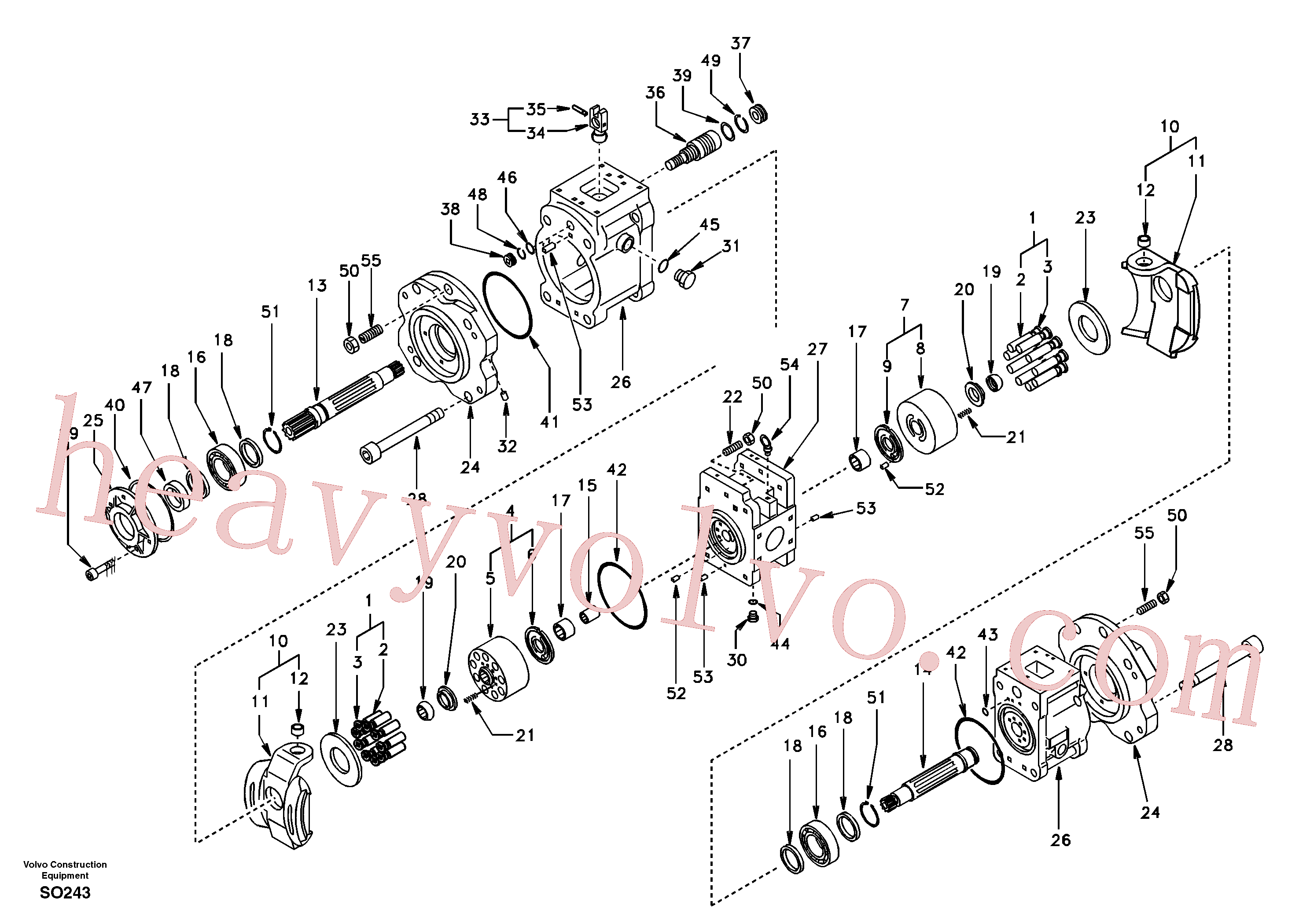 SA8230-09400 for Volvo Hydraulic pump(SO243 assembly)