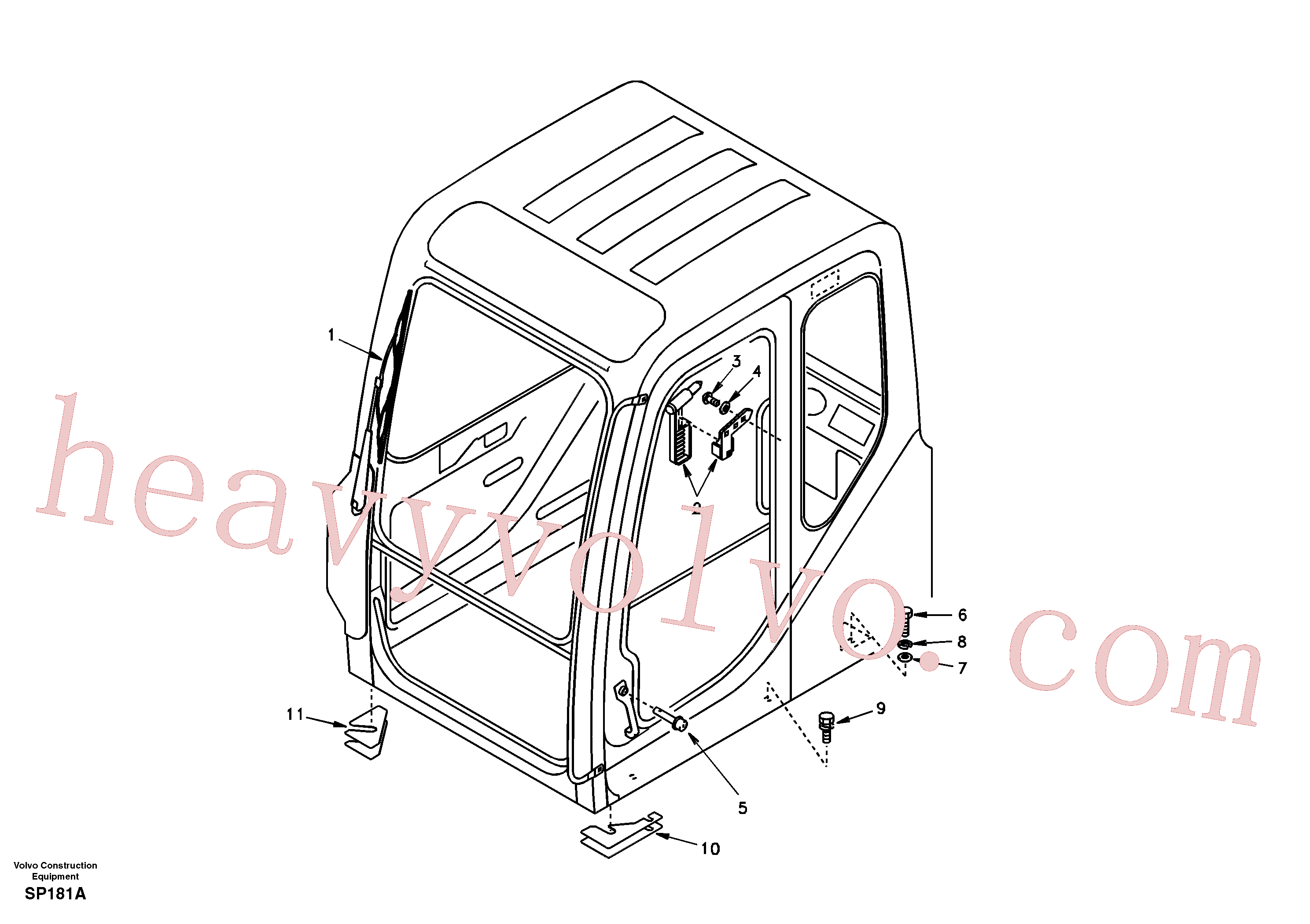 SA9041-21010 for Volvo Cab mount(SP181A assembly)