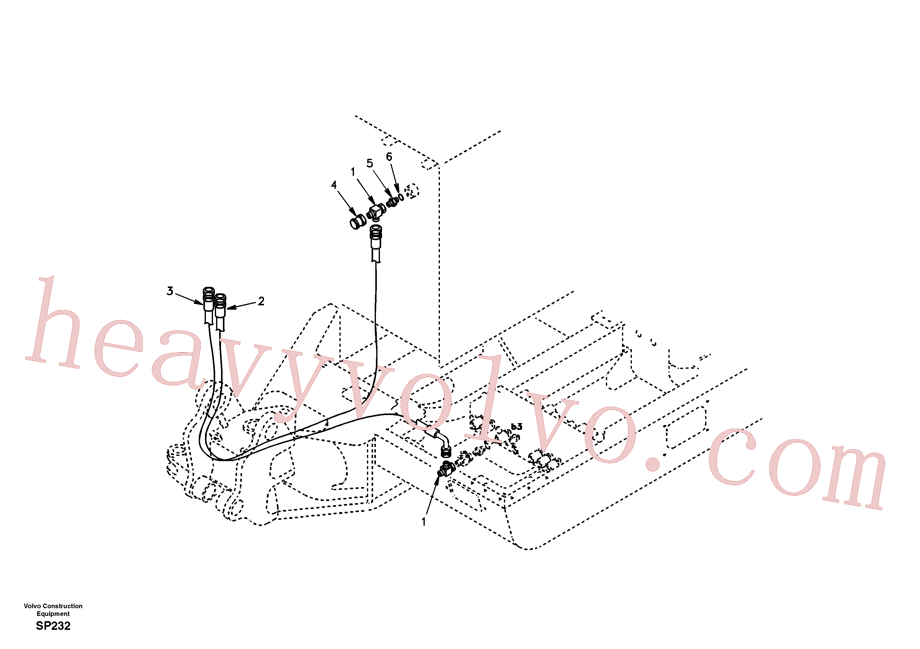 VOE14880094 for Volvo Working hydraulic, boom rupture(SP232 assembly)