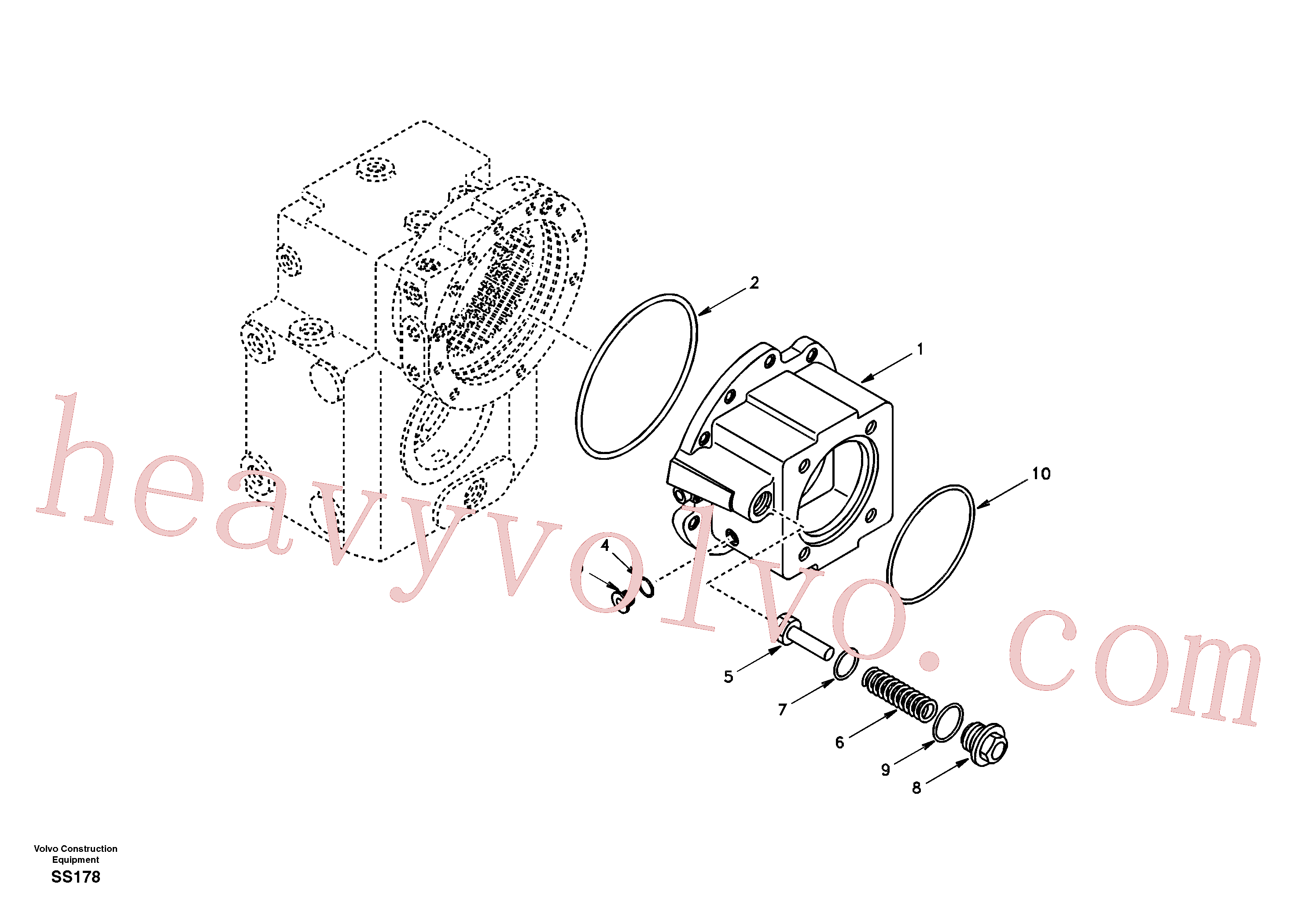 SA8220-11620 for Volvo Input shaft, housing(SS178 assembly)