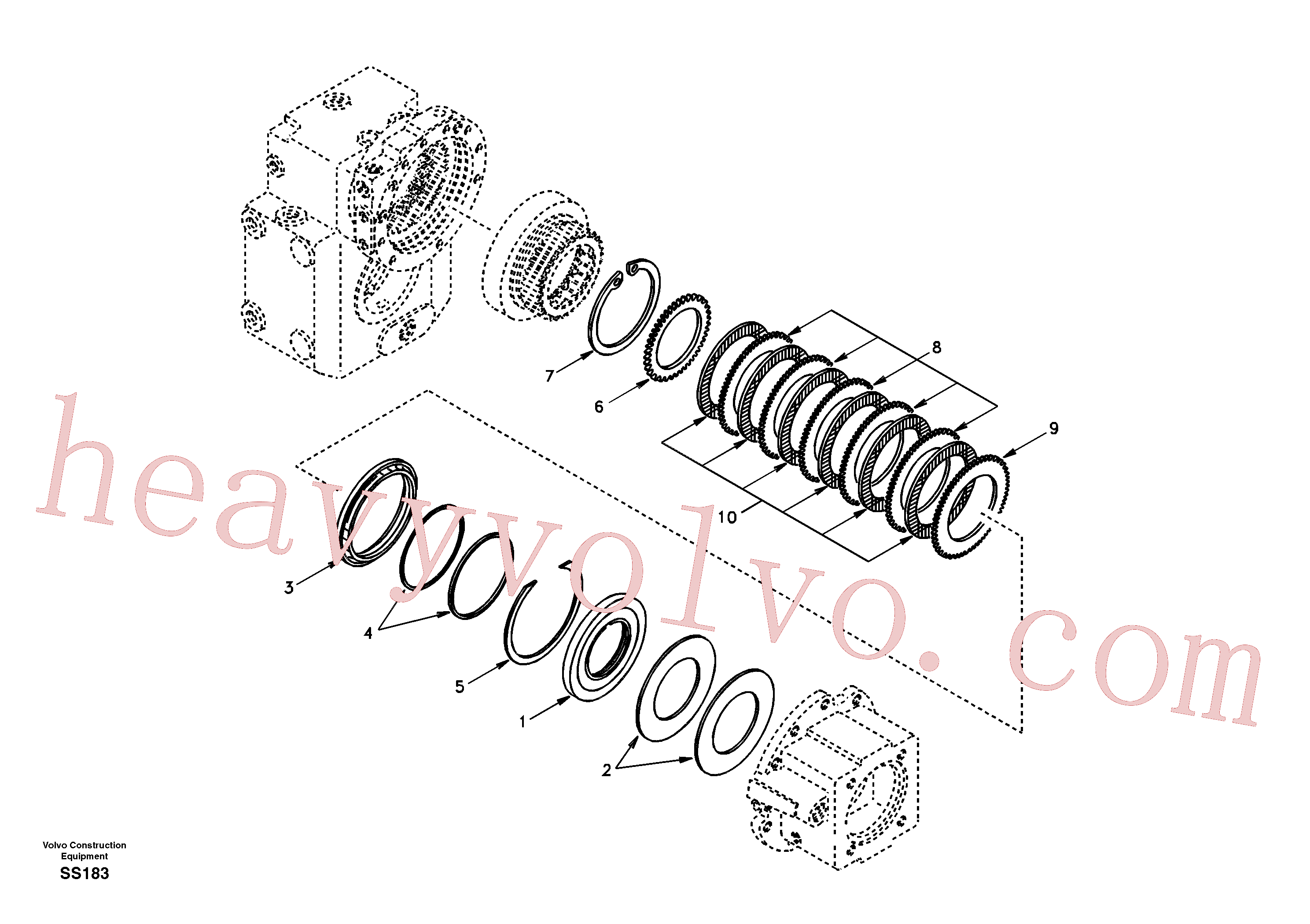 VOE11705184 for Volvo Disc brake(SS183 assembly)