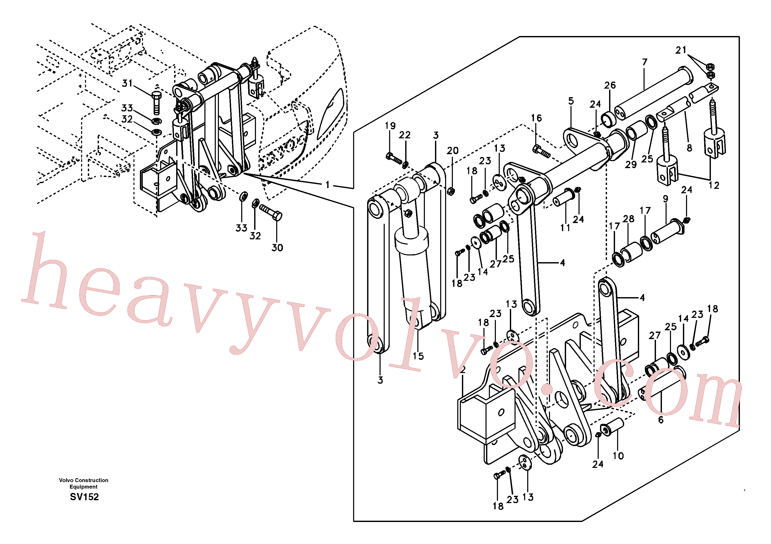 SA9011-23020 for Volvo Removal Counterweight, Assembly(SV152 assembly)