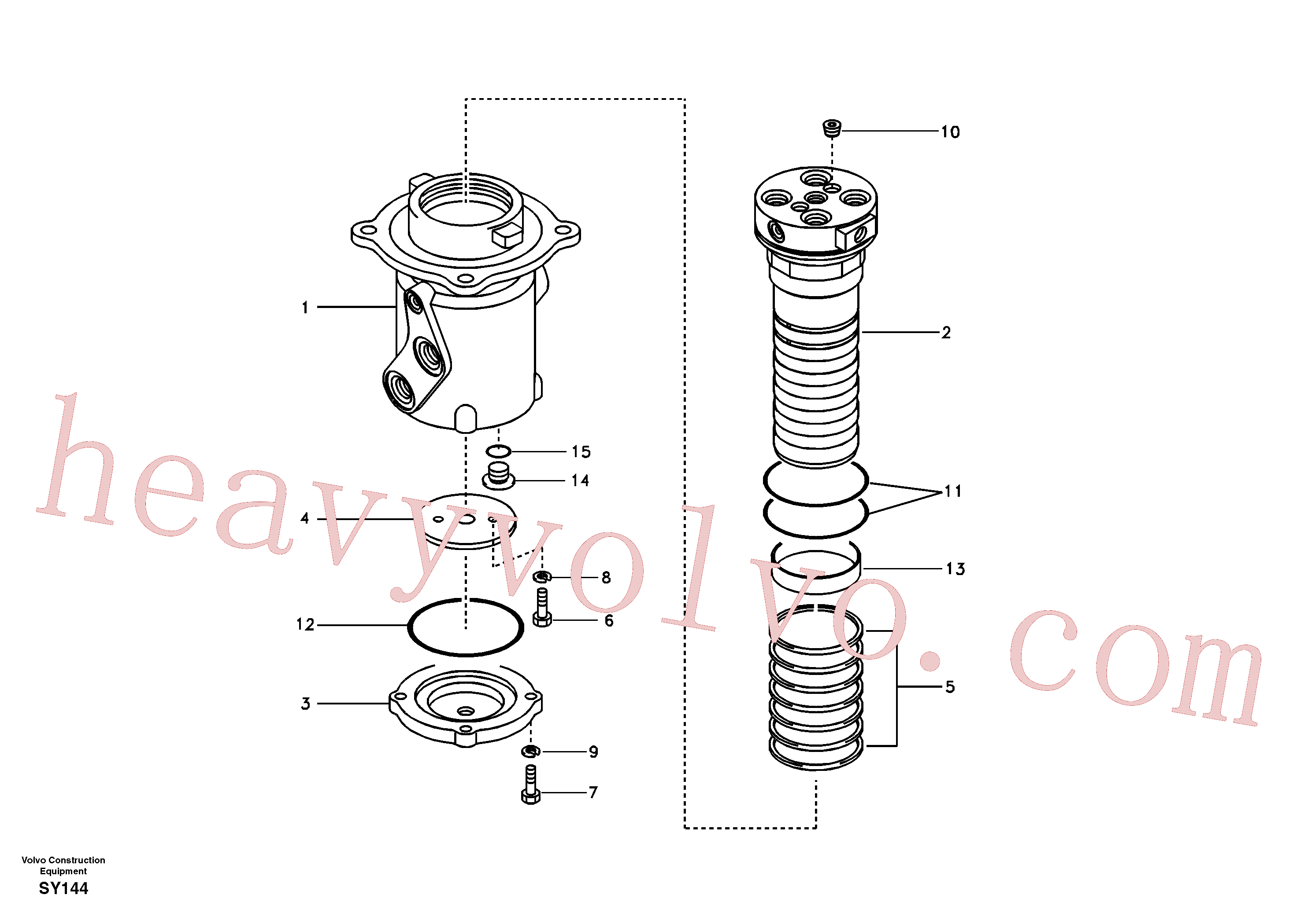 SA1146-00090 for Volvo Turning joint(SY144 assembly)