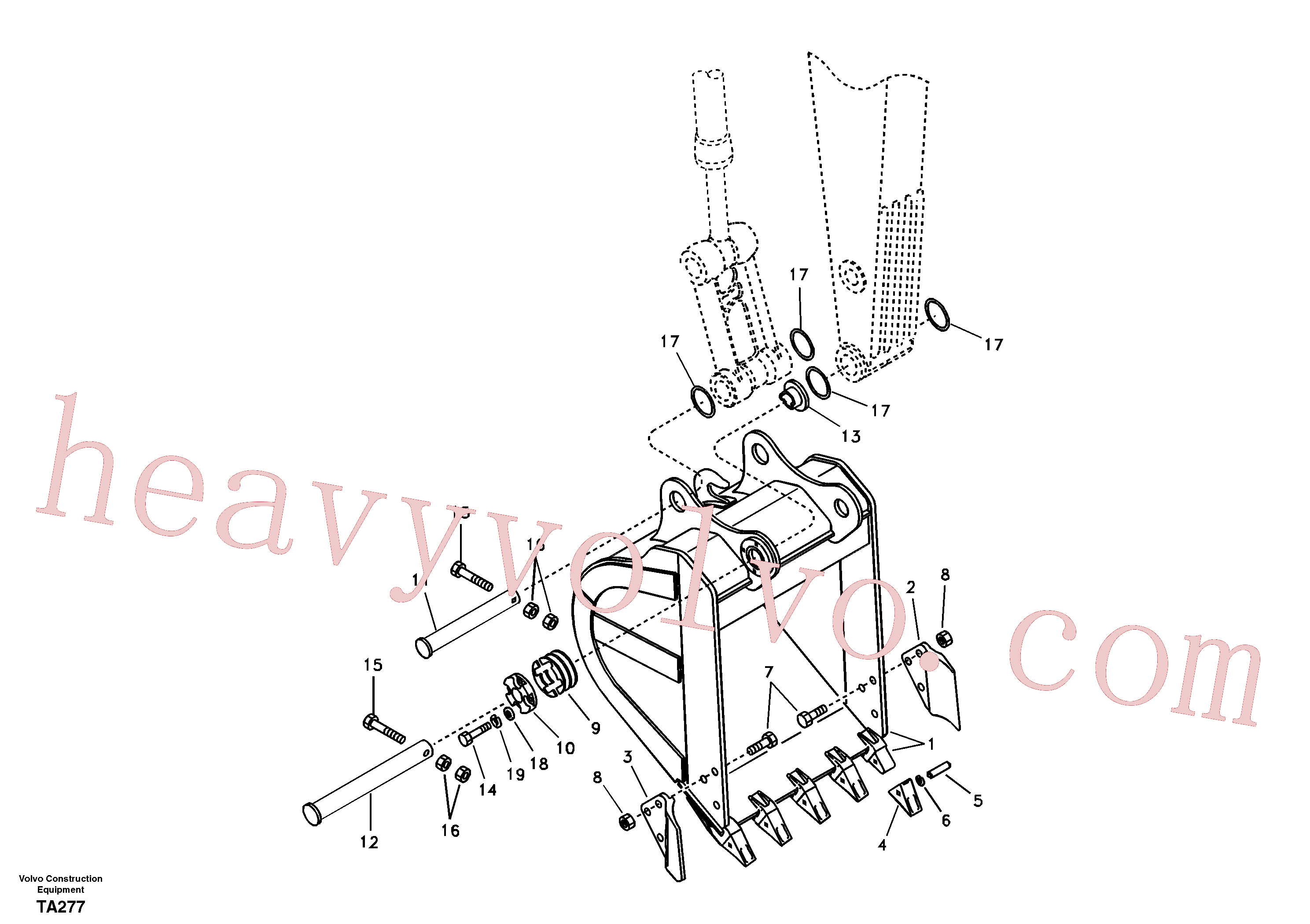 VOE14557184 for Volvo Bucket(TA277 assembly)