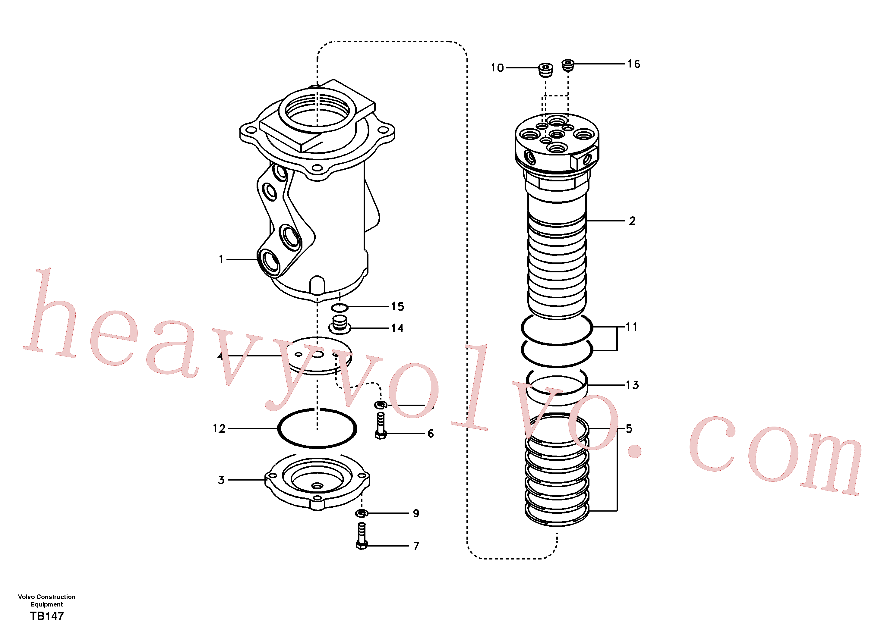 SA1146-00090 for Volvo Turning joint(TB147 assembly)